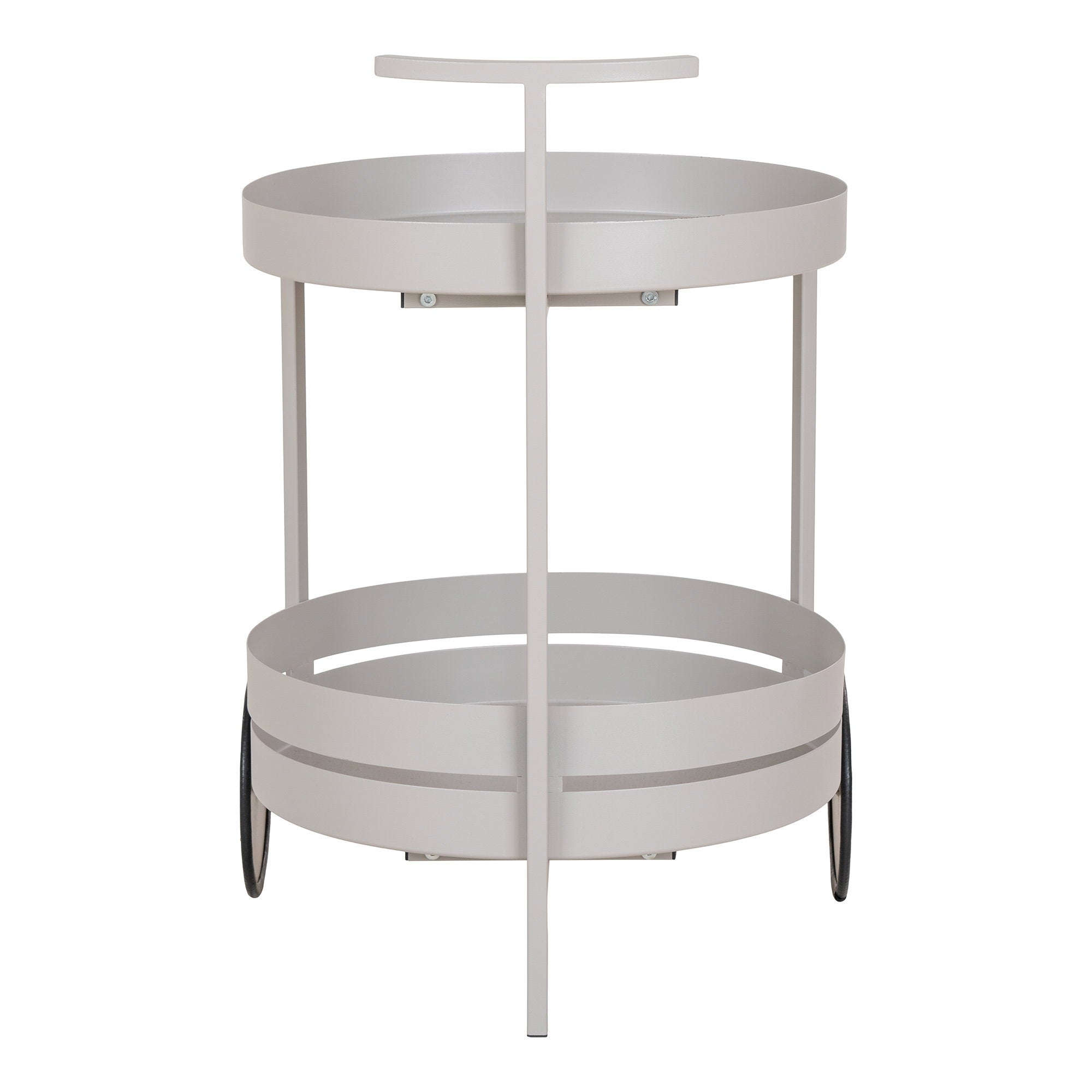 Beja Bartrolley - Staal, grijs, 2 planken 40x42x61 cm