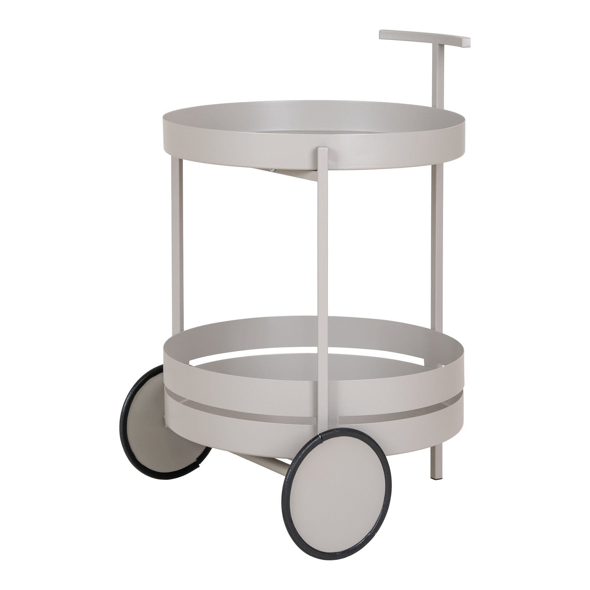 Beja Bartrolley - Staal, grijs, 2 planken 40x42x61 cm