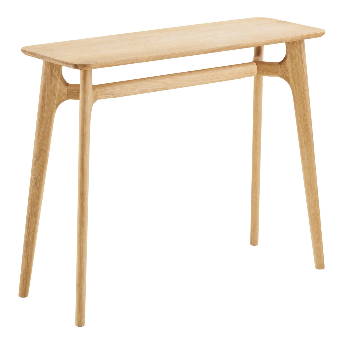 Rennes Console Table - Console table, oak wood, natural, 35x100x81 cm