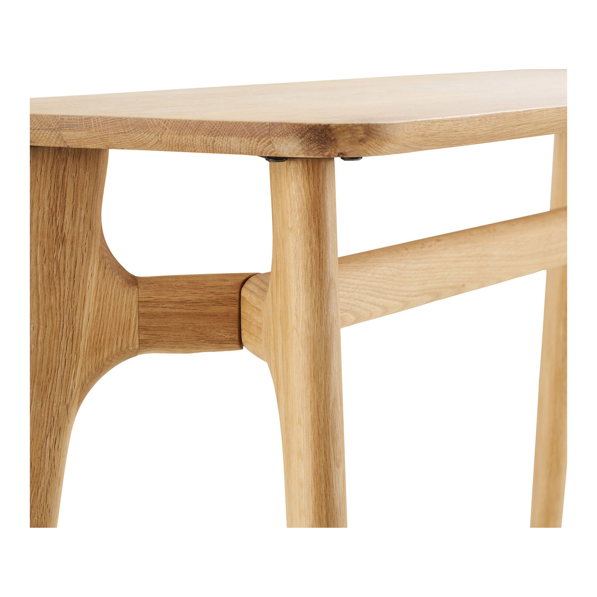 Rennes Console Table - Console table, oak wood, natural, 35x100x81 cm