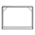 Vita Wandtafel - Wandtafel met 1 plank, travertinlook, zwart frame 110x26x80 cm