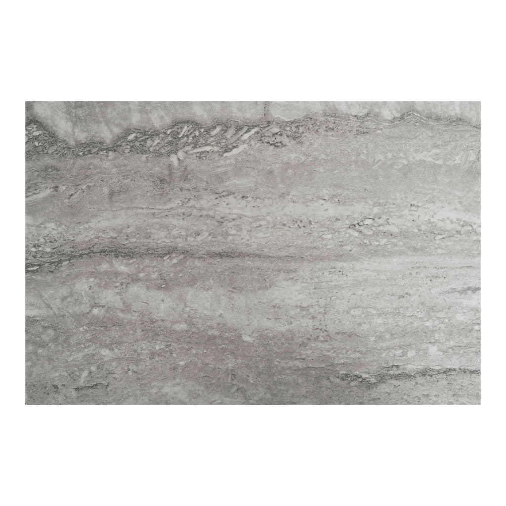 Vita Wandtafel - Wandtafel met 1 plank, travertinlook, zwart frame 110x26x80 cm