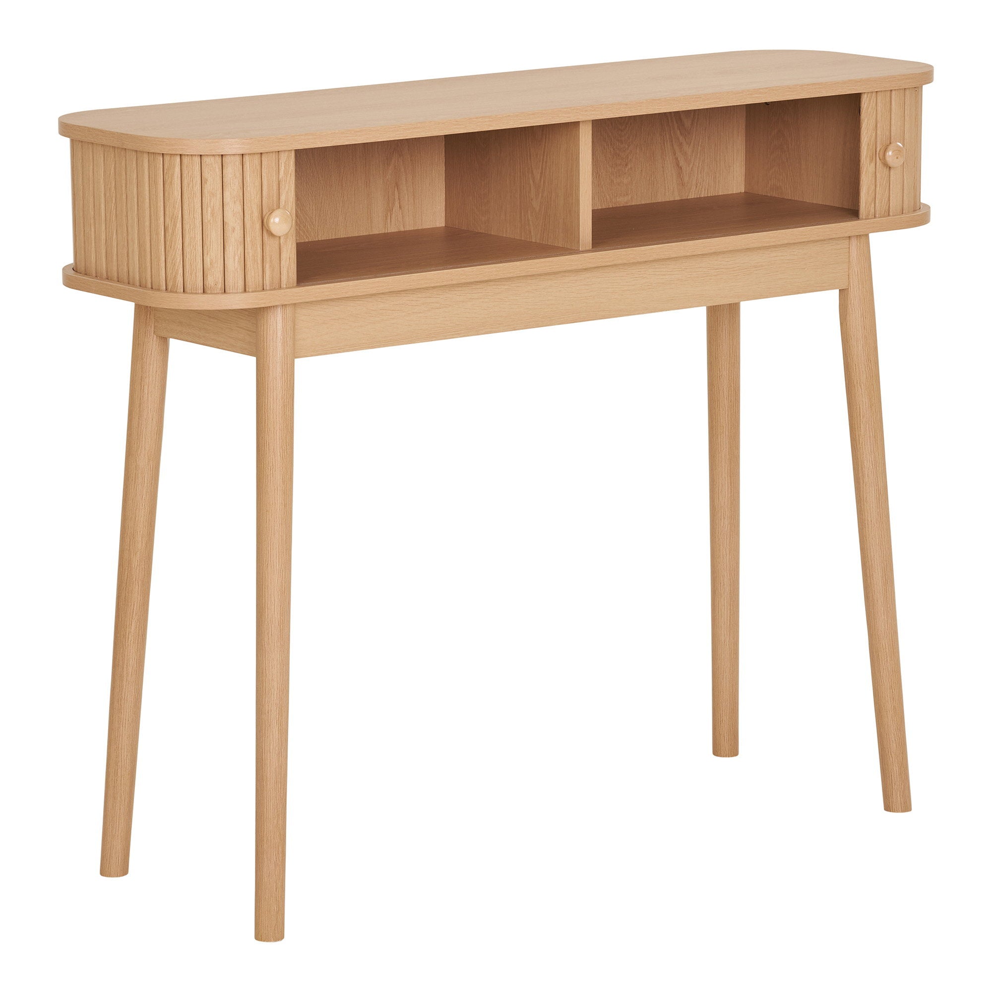Nikko Wandtafel - Wandtafel met 2 deuren, naturel 100x30x80 cm