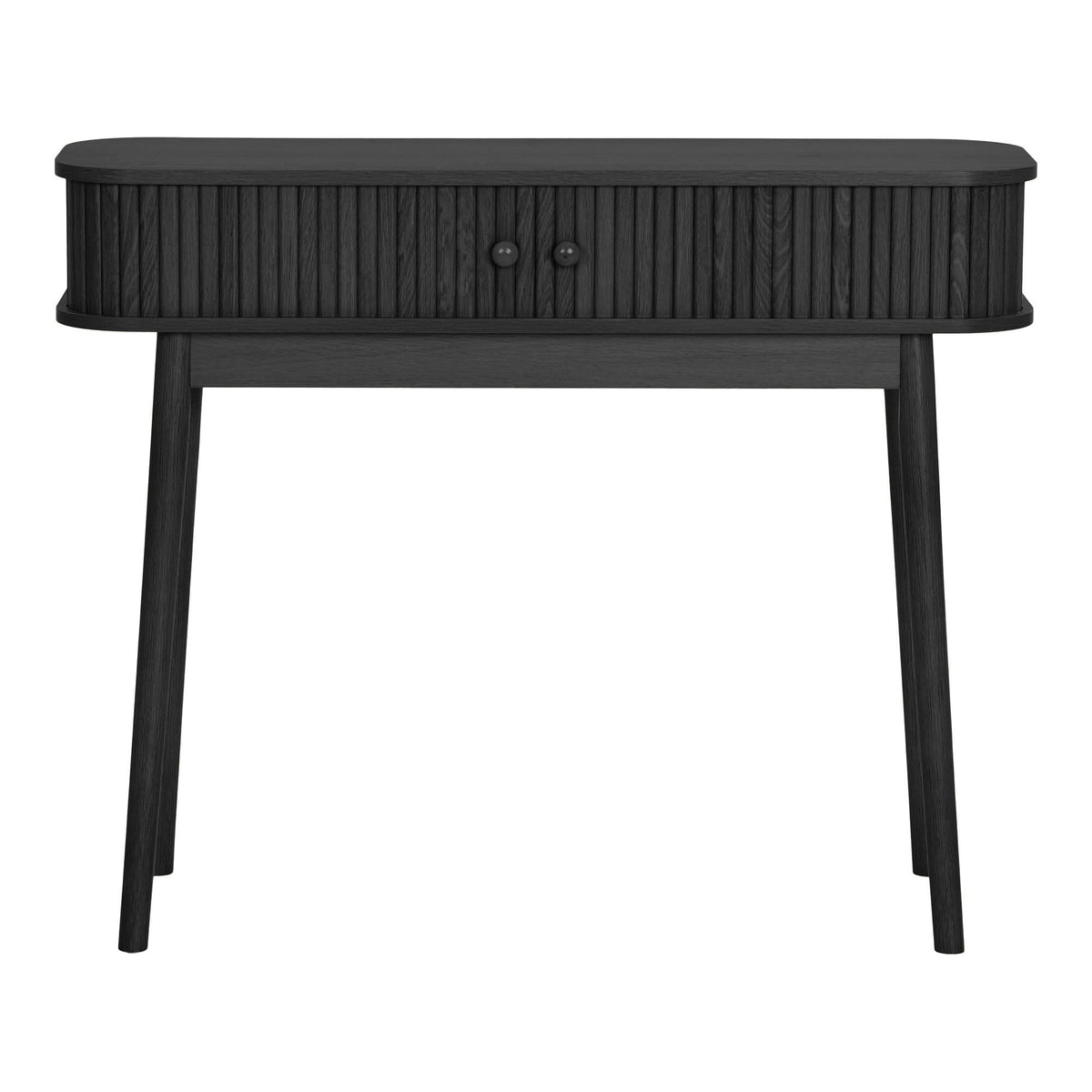 Black console table Nikko with 2 doors - 100x30x80 cm