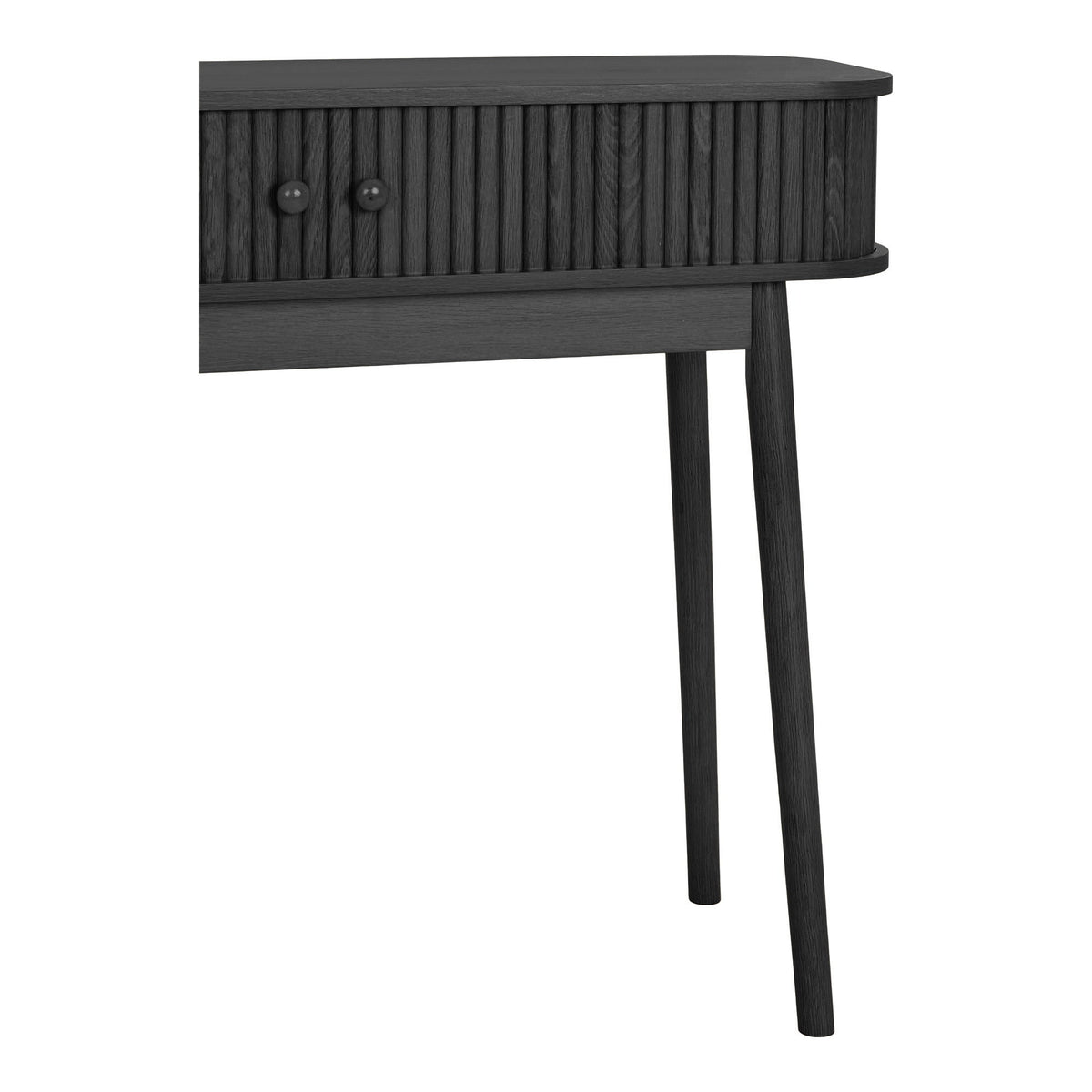 Black console table Nikko with 2 doors - 100x30x80 cm