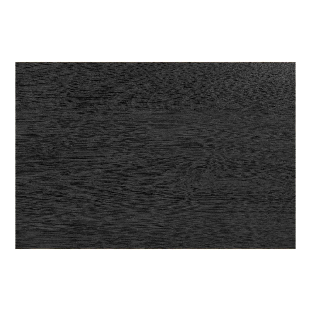Schwarzer Konsolentisch Nikko mit 2 Türen - 100x30x80 cm