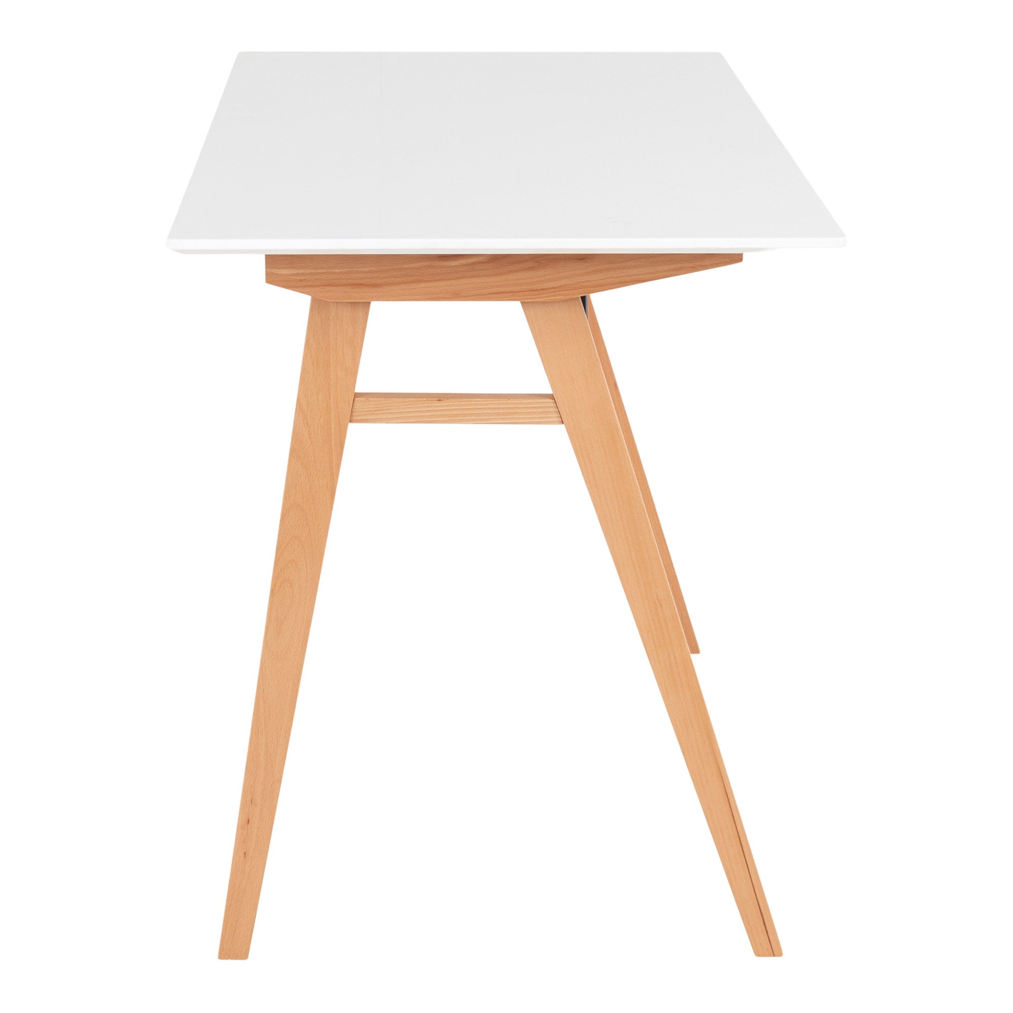 Vojens Bureau - Bureau, wit/naturel 120x60x75 cm