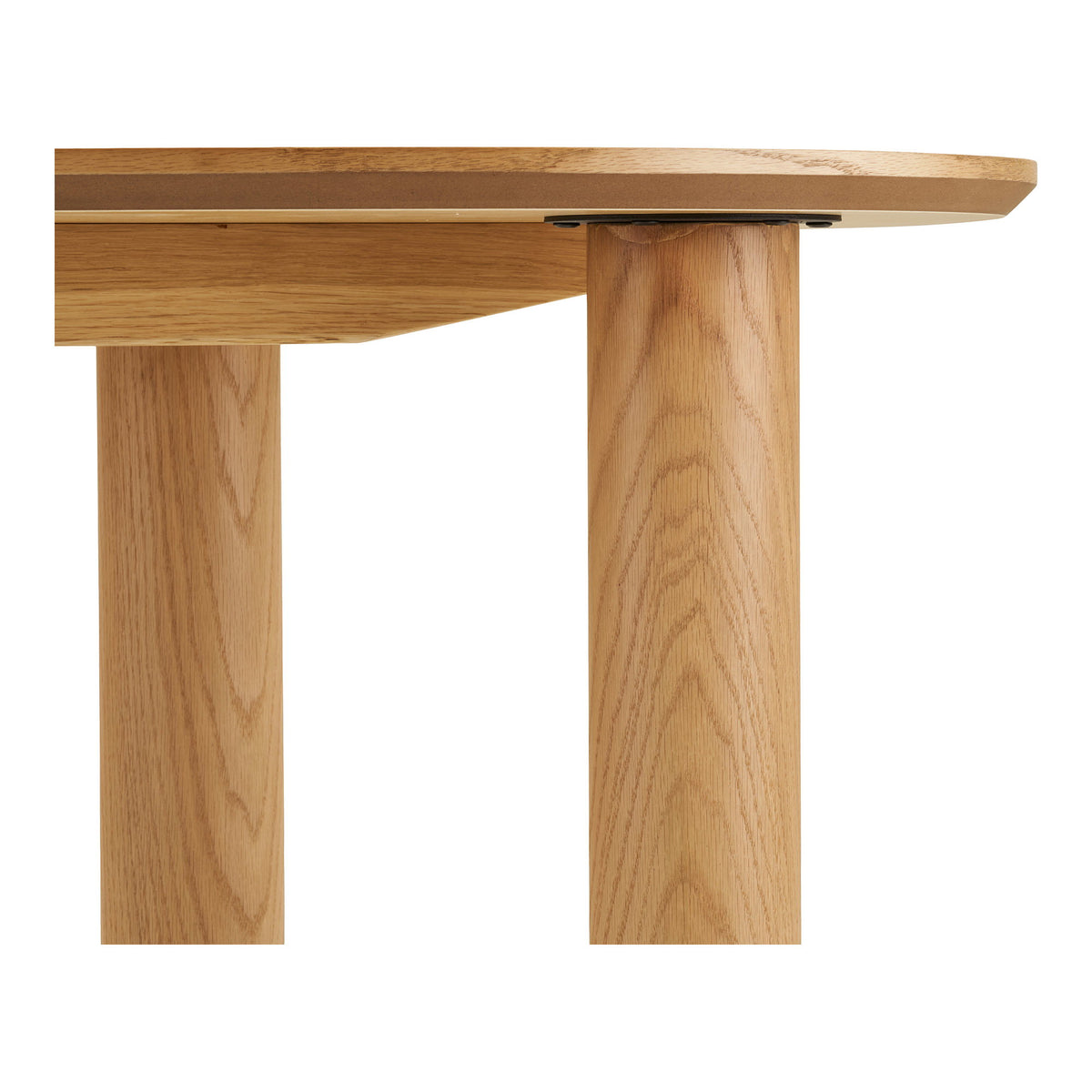 Livigno Desk - Desk, oak/oak veneer, organic shape, natural, 60x120x75 cm