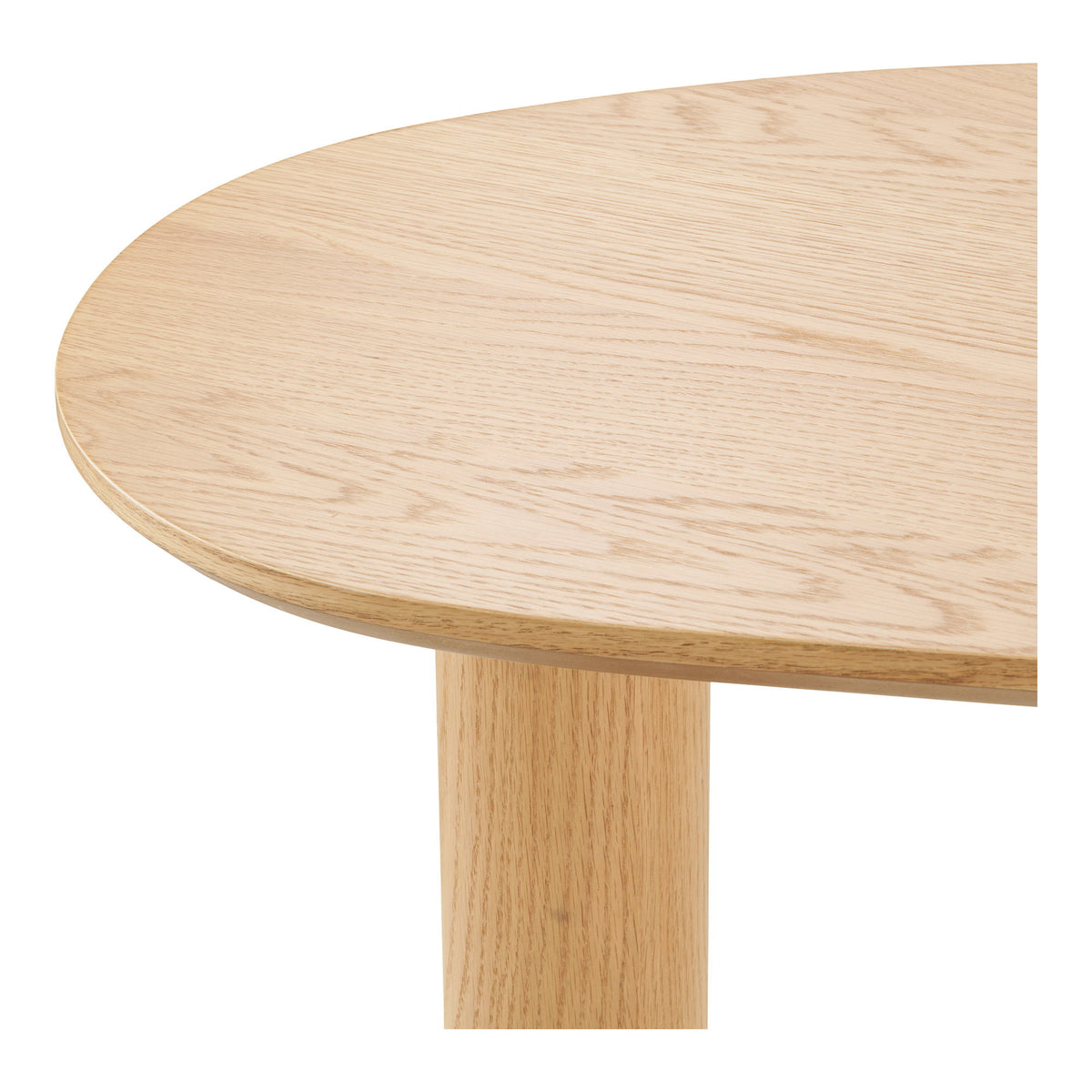 Livigno Desk - Desk, oak/oak veneer, organic shape, natural, 60x120x75 cm