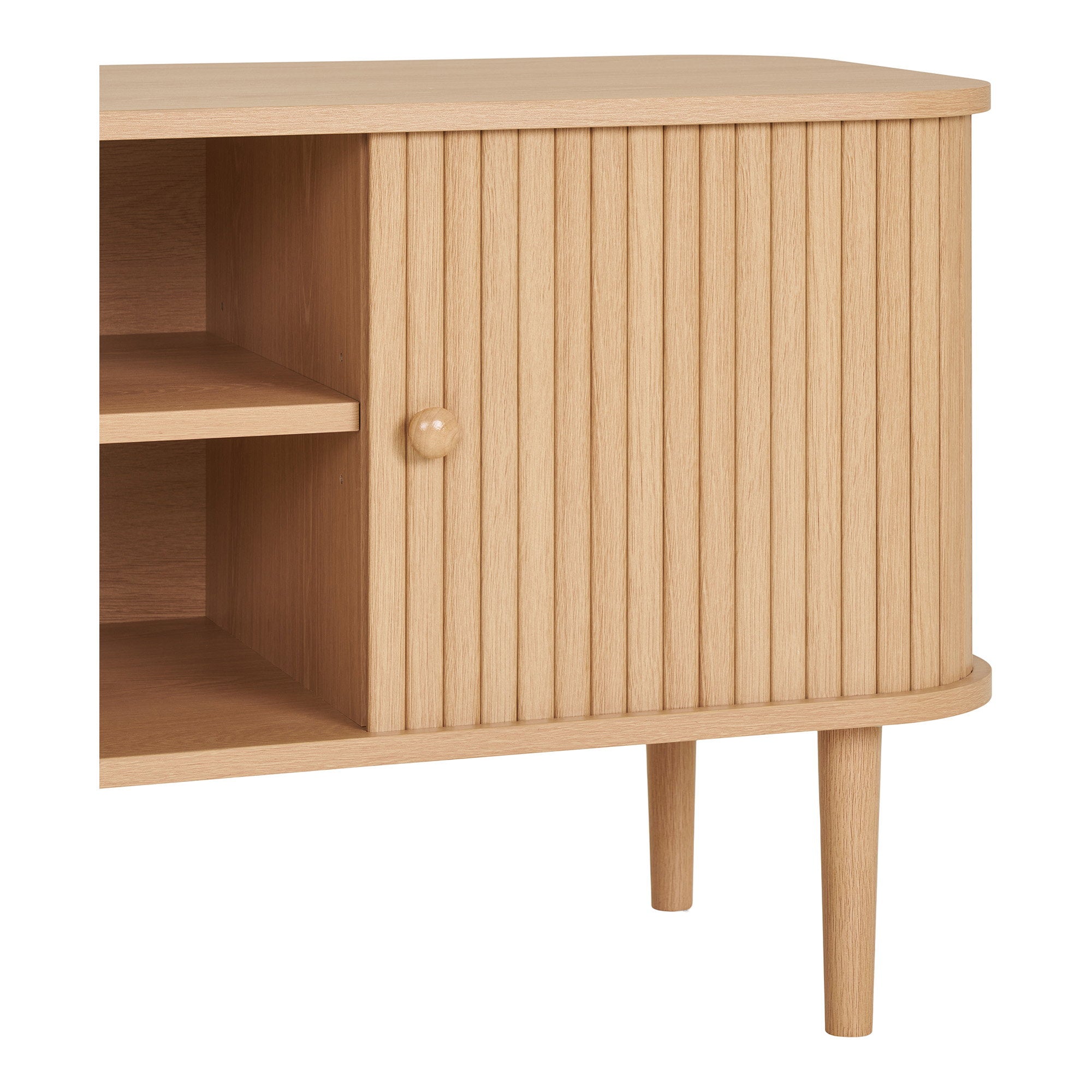Nikko TV-meubel - Met 2 deuren, naturel 113x40x52 cm