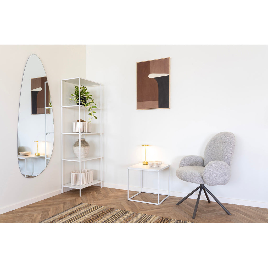 Vita Stellingkast - Met 5 planken, wit frame 51x35x170 cm