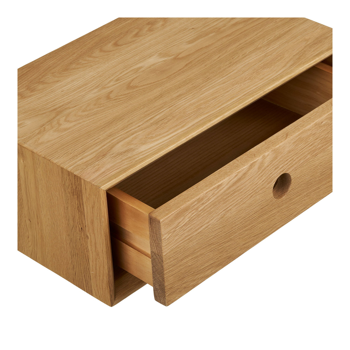 Luzern Wall Cabinet - Wall cabinet, 1 drawer, lacquered oak, 40x25x15 cm