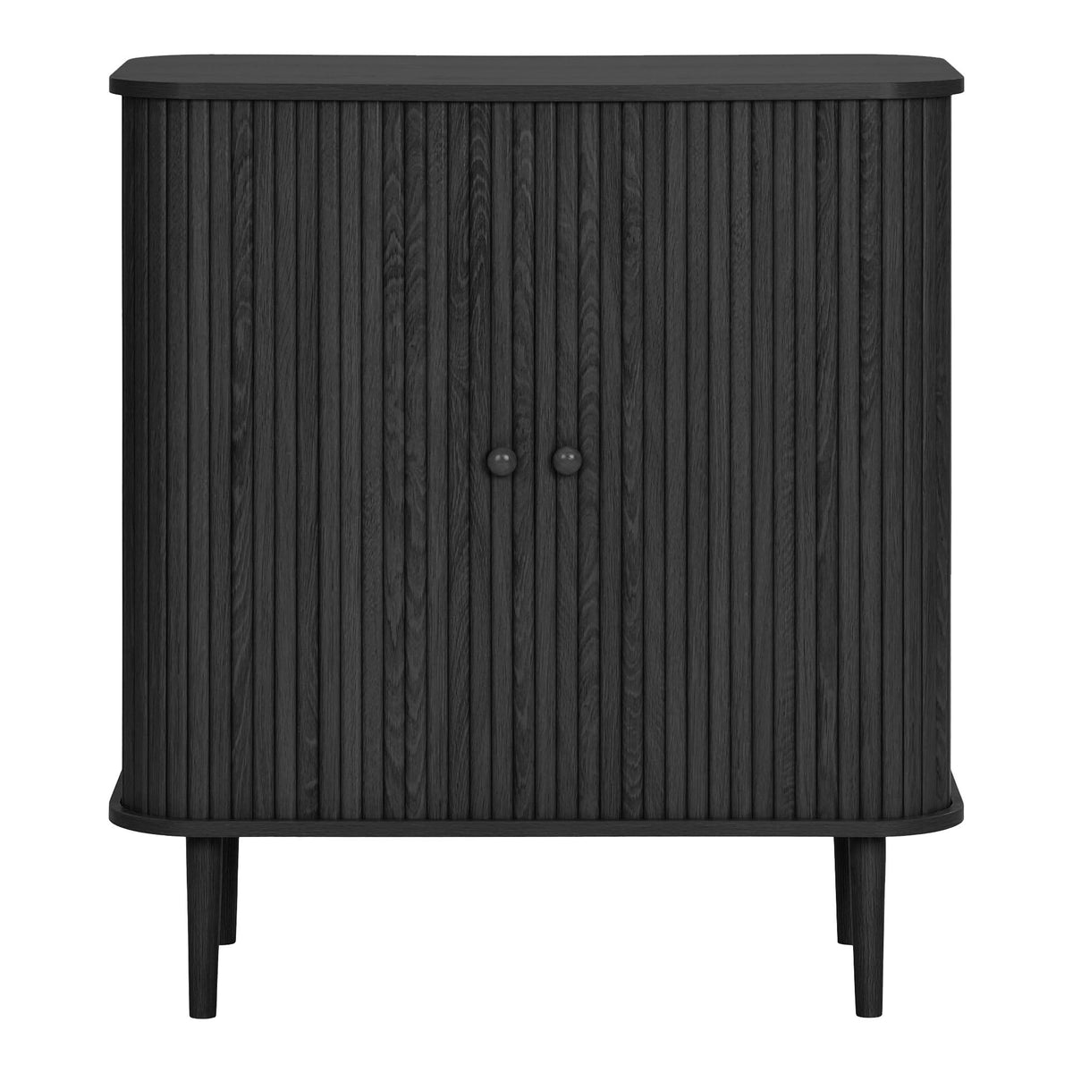 Nikko Sideboard - Sideboard, 2 doors, black 80x40x87 cm