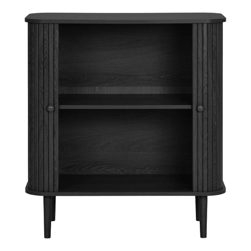 Nikko Sideboard - Sideboard, 2 doors, black 80x40x87 cm