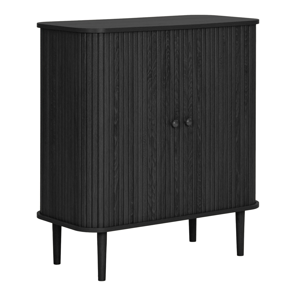 Nikko Sideboard - Sideboard, 2 doors, black 80x40x87 cm
