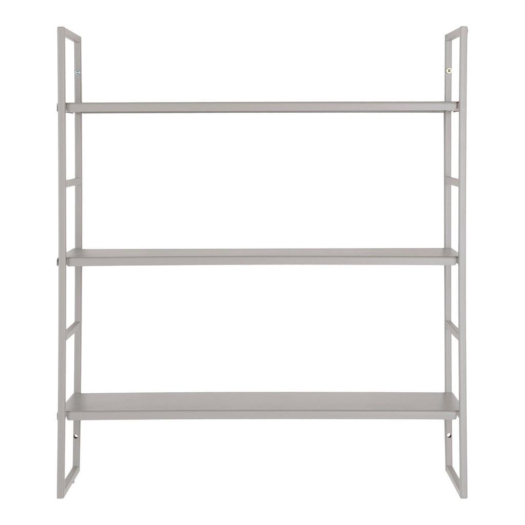 Beja Wandrek - Staal, grijs, 3 planken 48x17x55 cm