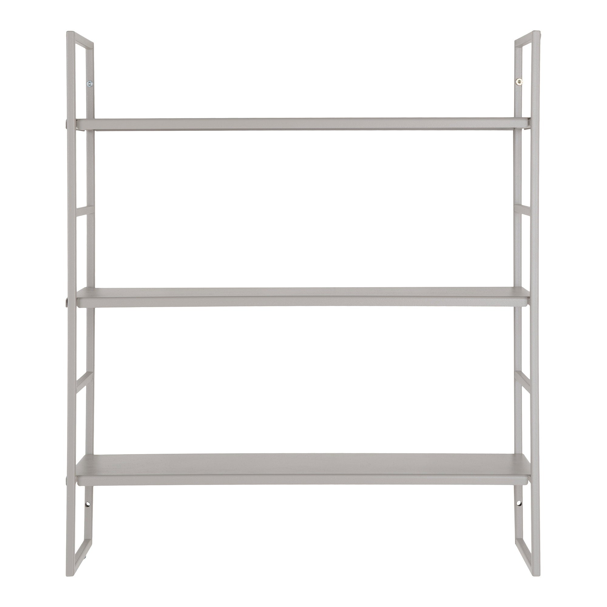 Beja Wandrek - Staal, grijs, 3 planken 48x17x55 cm