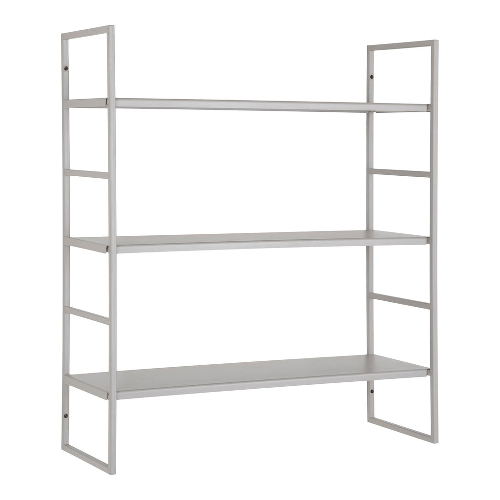Beja Wandrek - Staal, grijs, 3 planken 48x17x55 cm