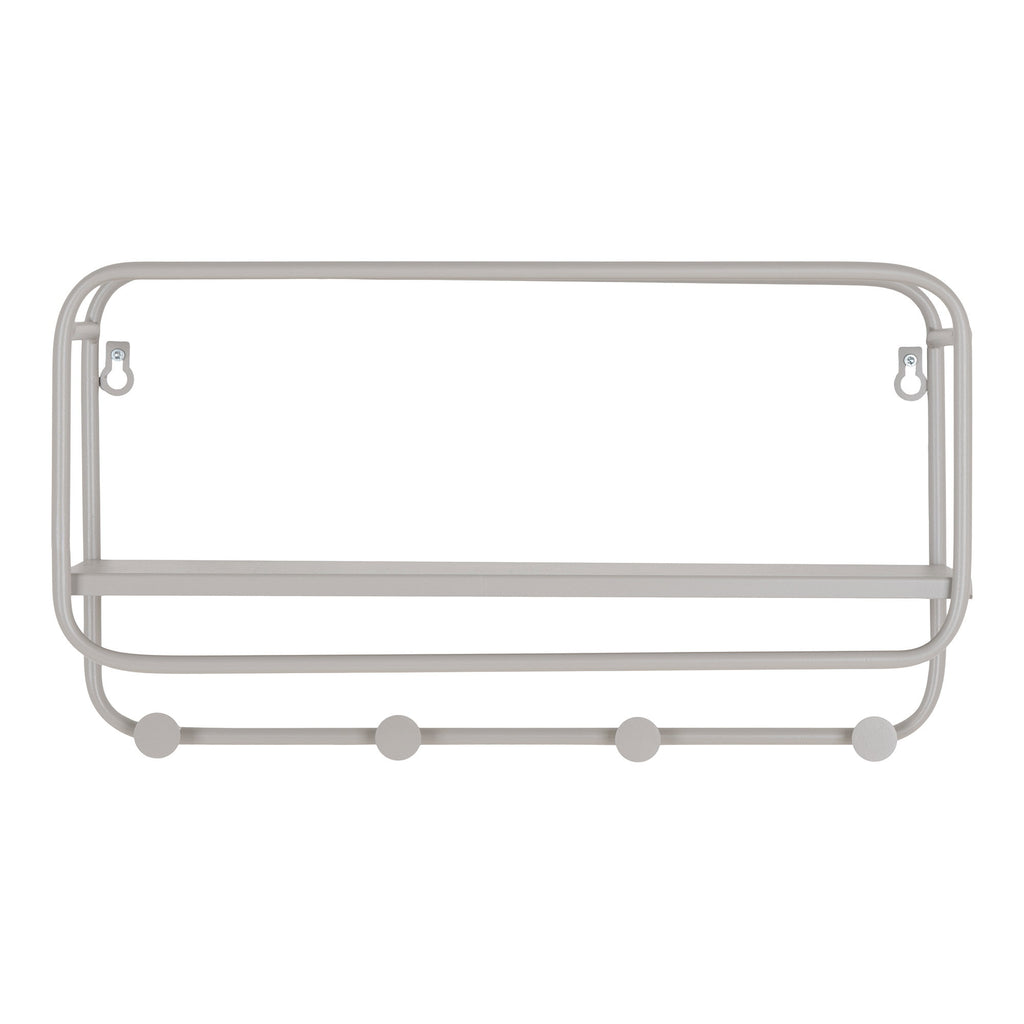 Feira Hat Rack - Steel, grey 45x15x25 cm