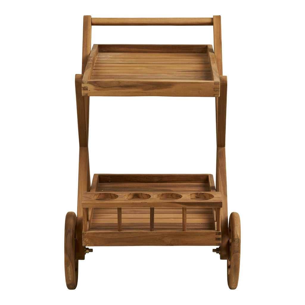 Pasaku Serveerwagen - Teak, naturel 86x50x81 cm