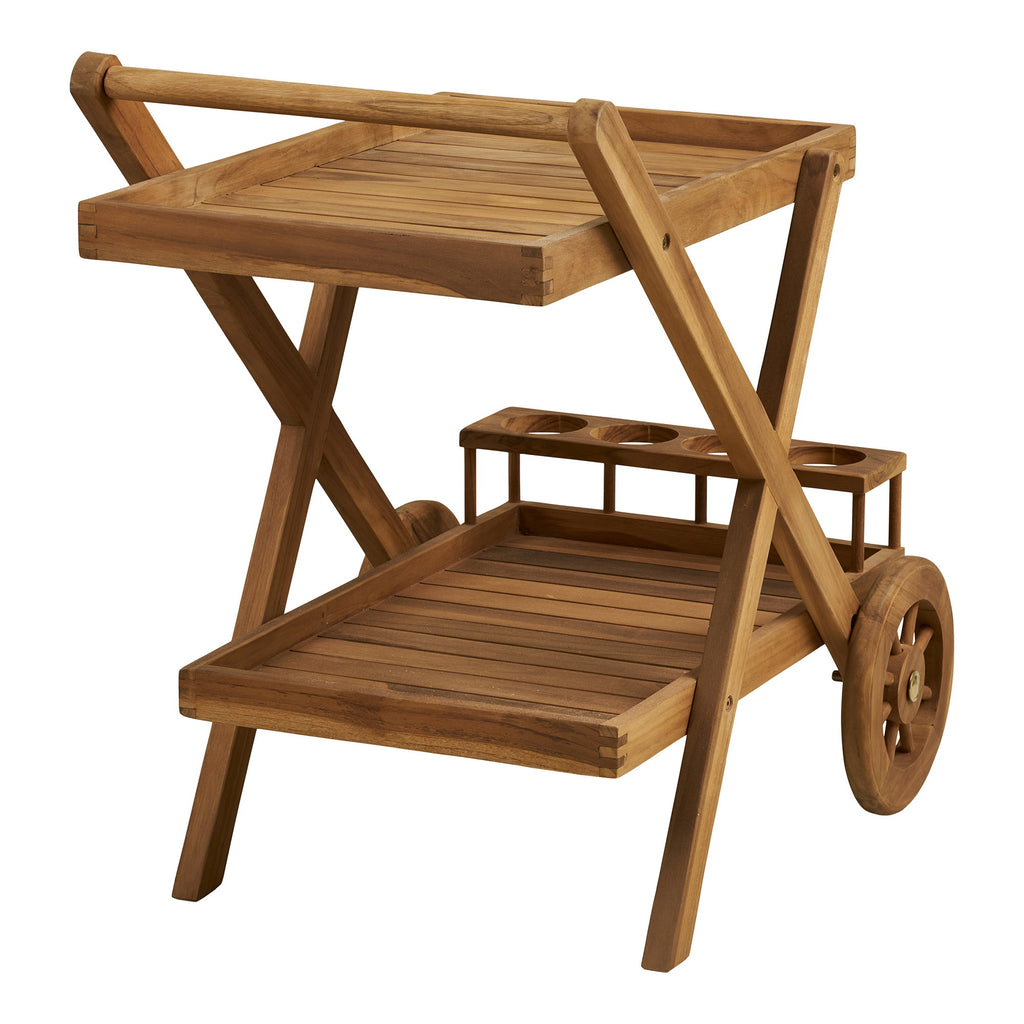 Pasaku Serveerwagen - Teak, naturel 86x50x81 cm
