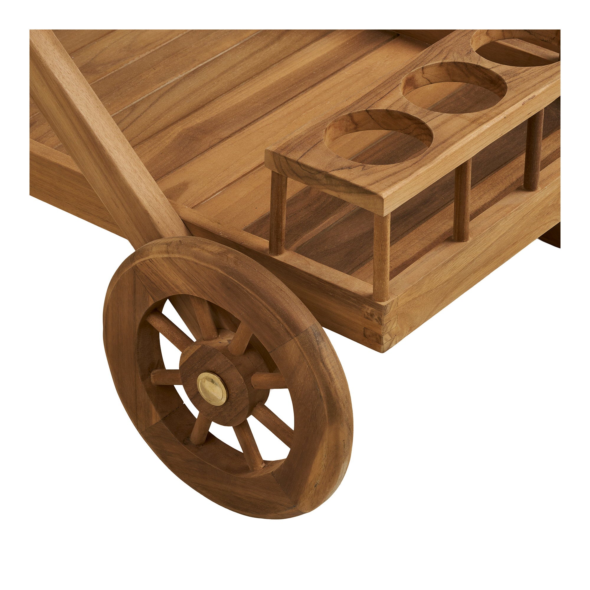 Pasaku Serveerwagen - Teak, naturel 86x50x81 cm