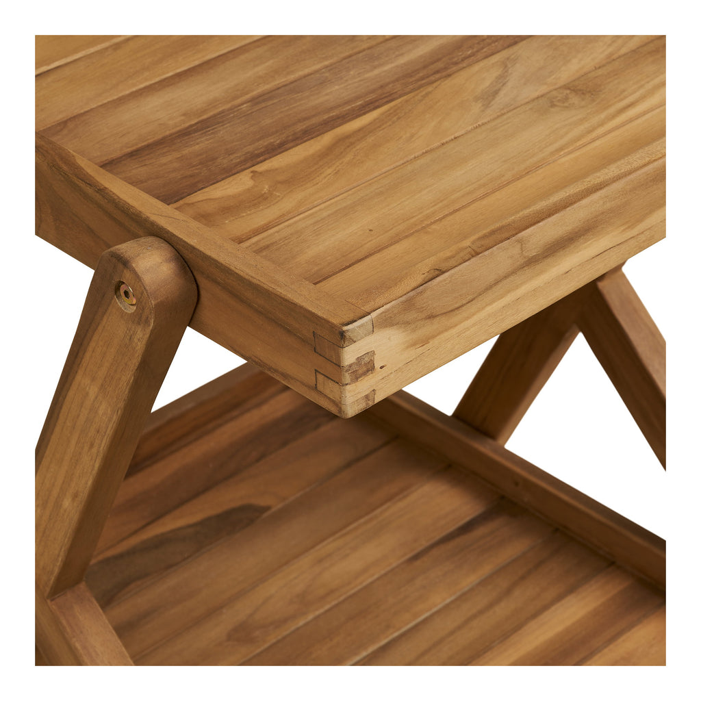 Pasaku Serveerwagen - Teak, naturel 86x50x81 cm
