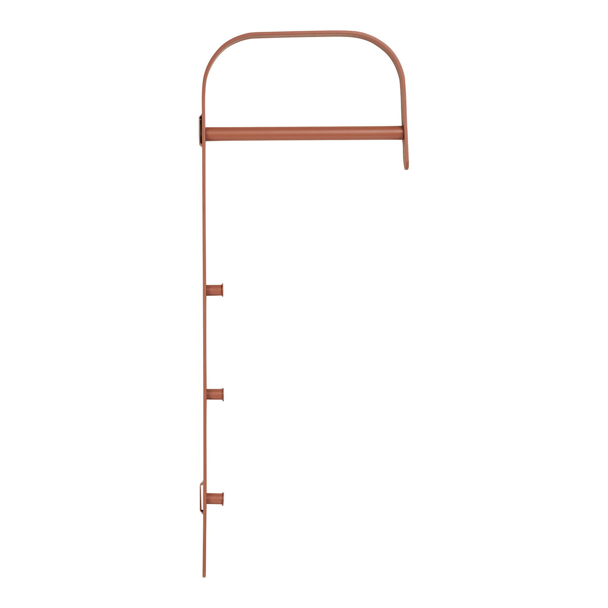 Cognac-colored clothes rack Gresto - 3x30x80 cm
