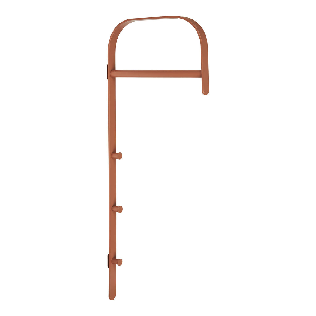 Cognac-colored clothes rack Gresto - 3x30x80 cm