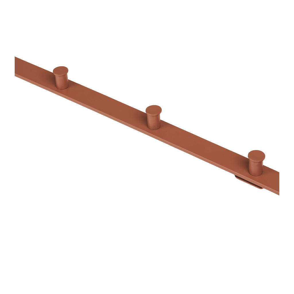 Cognac-colored clothes rack Gresto - 3x30x80 cm