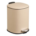 Lodi Pedal Bin - With soft-close, metal, beige, 3 litre