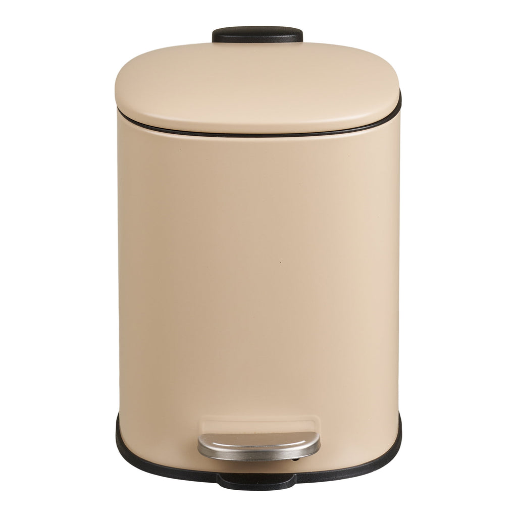 Lodi Pedal Bin - With soft-close, metal, beige, 3 litre