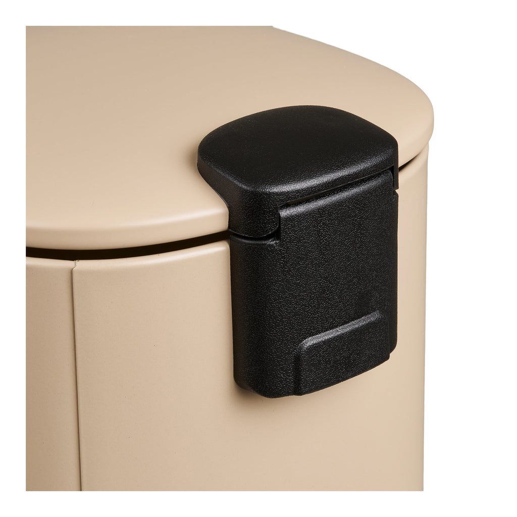 Lodi Pedal Bin - With soft-close, metal, beige, 3 litre