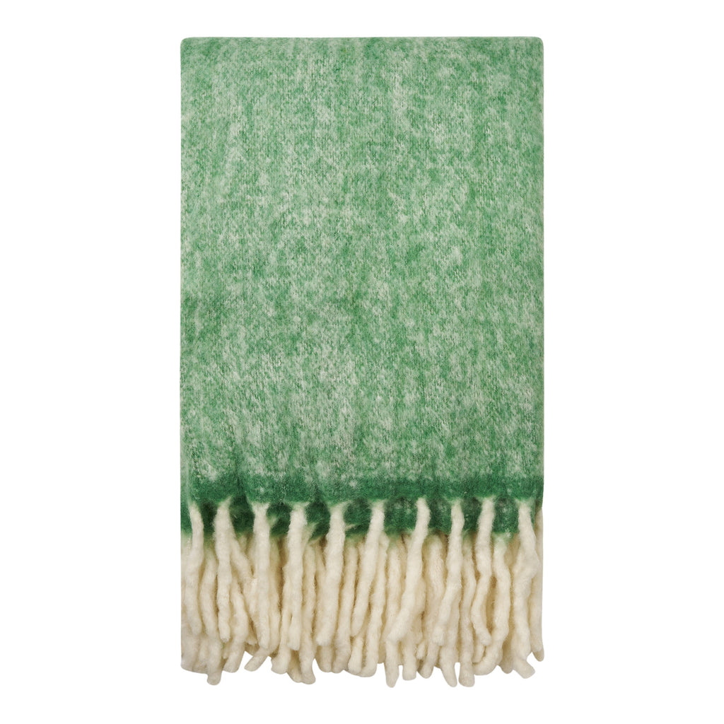 Carmel Plaid - Plaid, wolmix, groen 130x170 cm