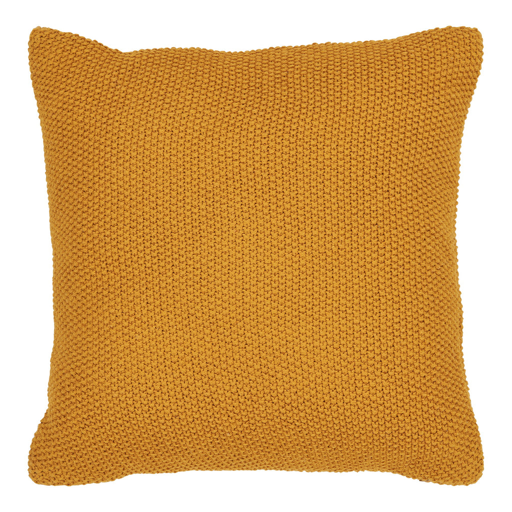 Santos Cushion Cover - Recycled cotton, ocher yellow 45x45 cm