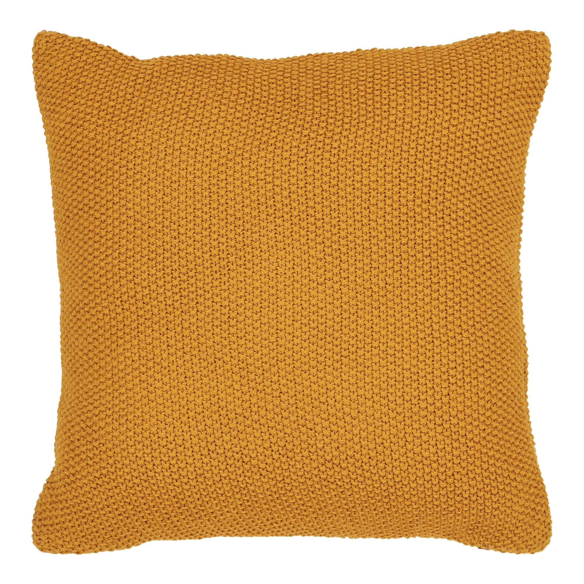 Santos Cushion Cover - Recycled cotton, ocher yellow 45x45 cm