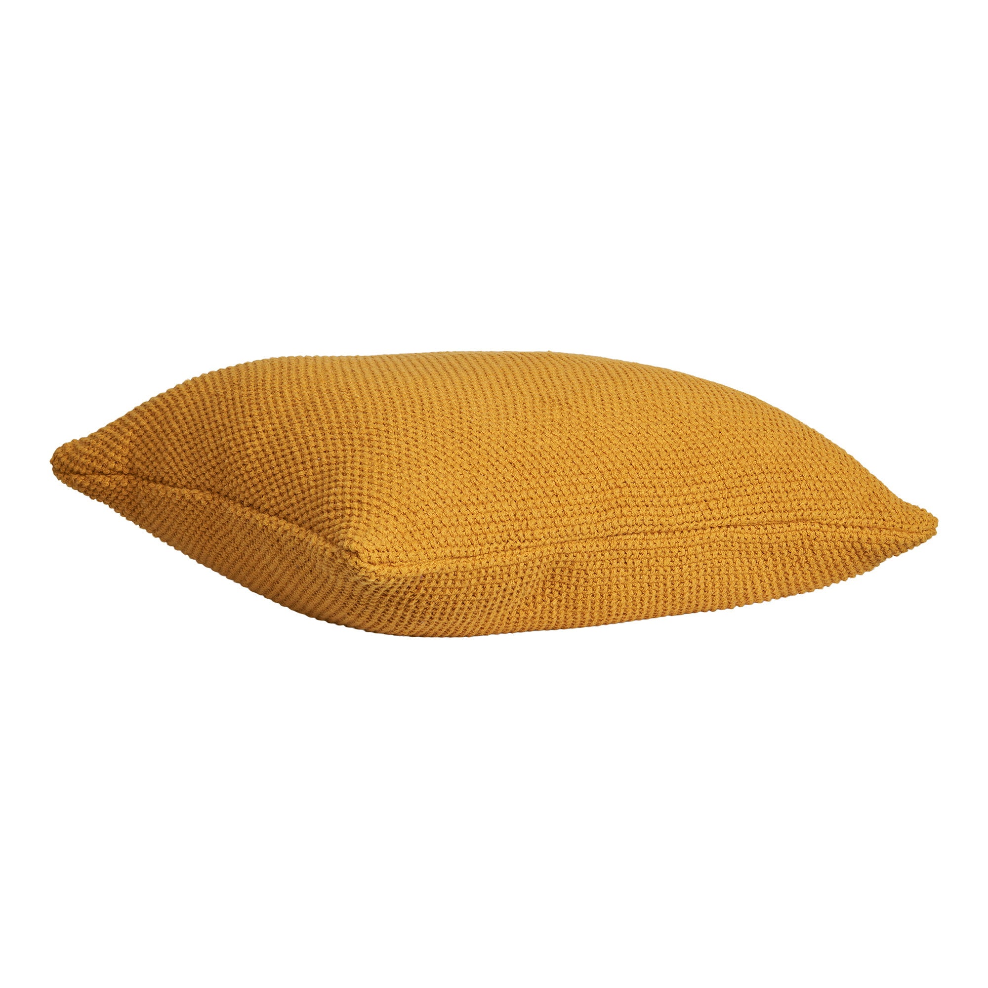 Santos Cushion Cover - Recycled cotton, ocher yellow 45x45 cm