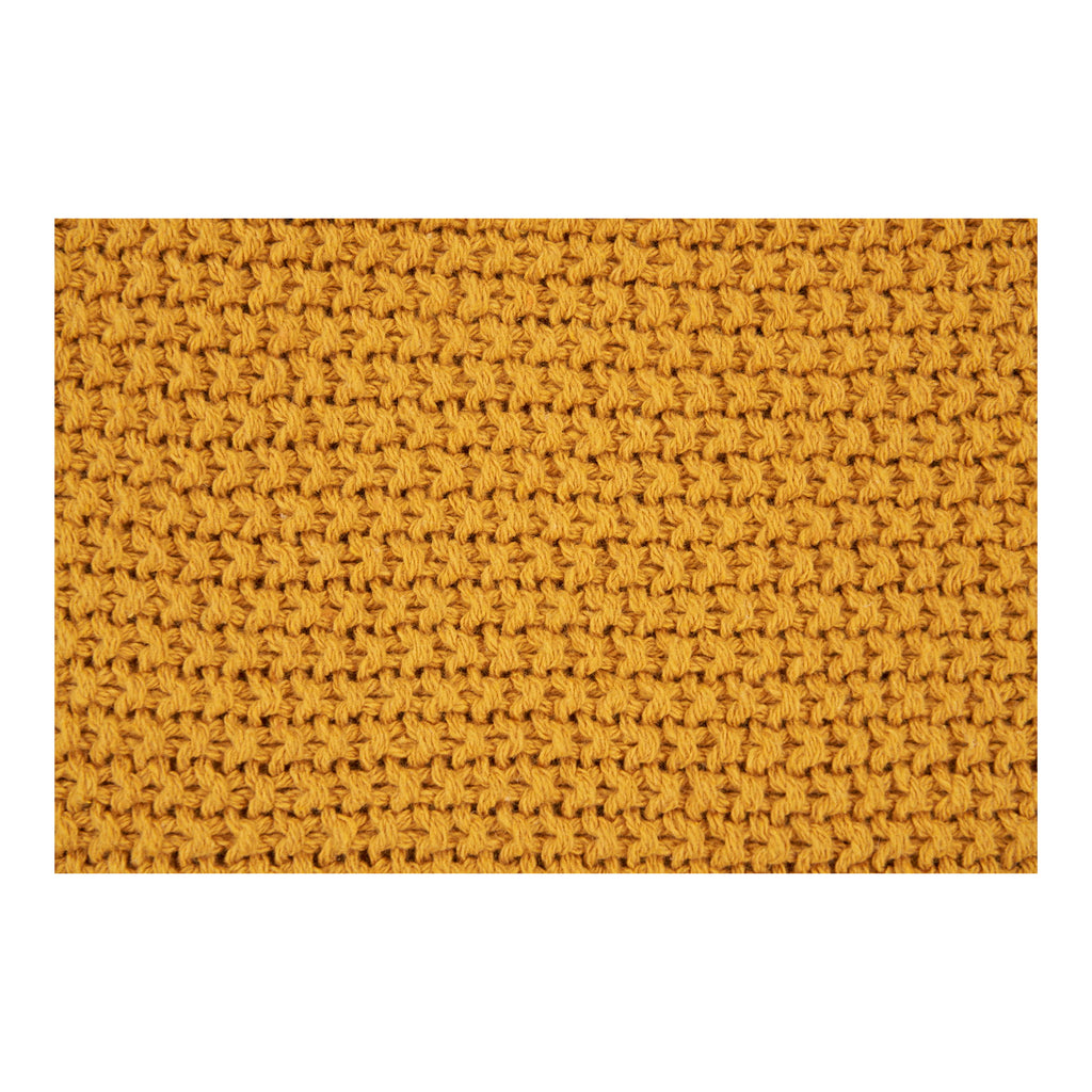 Santos Cushion Cover - Recycled cotton, ocher yellow 45x45 cm