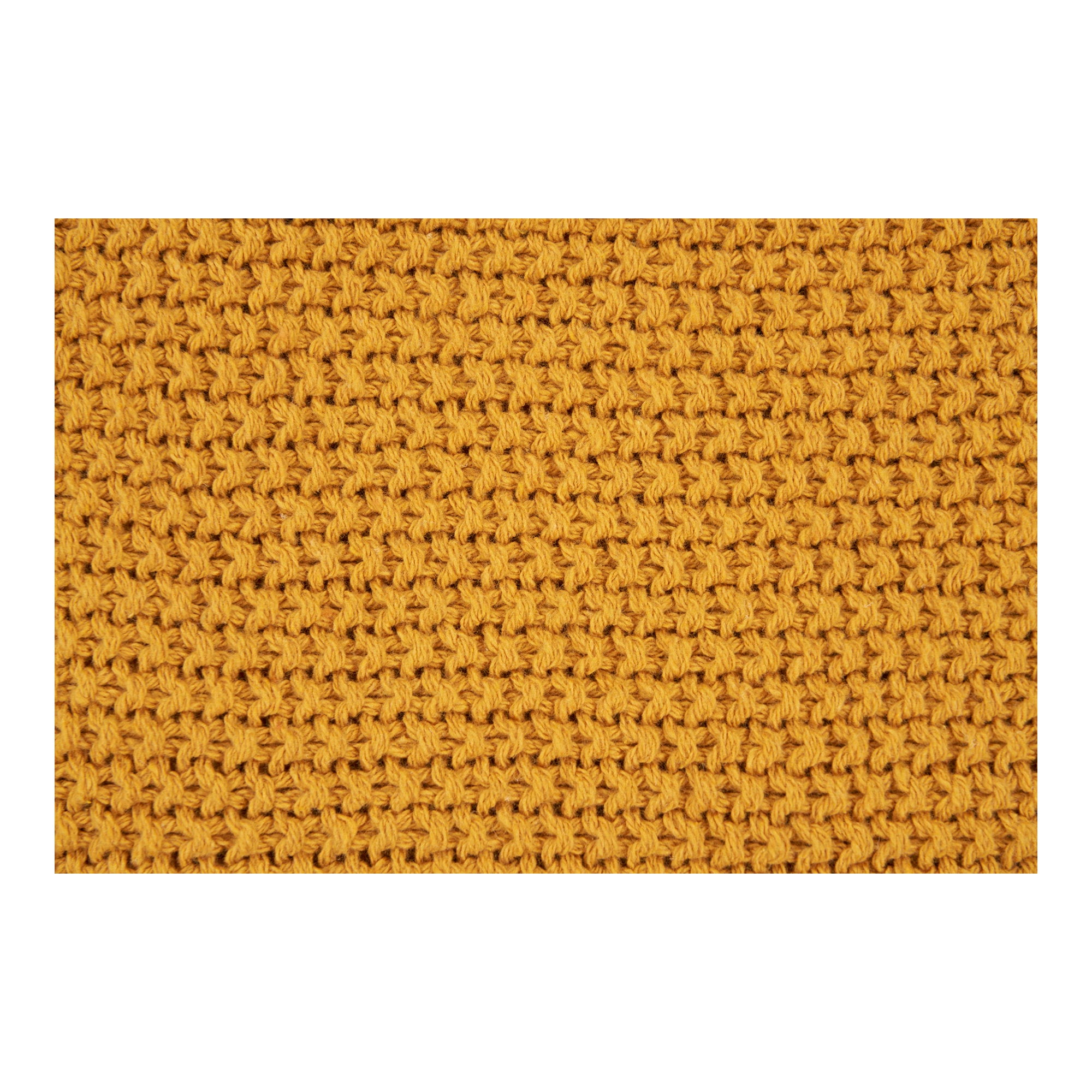 Santos Cushion Cover - Recycled cotton, ocher yellow 45x45 cm