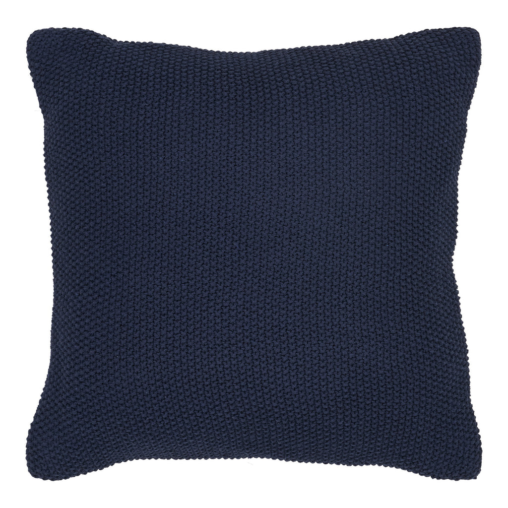 Santos Throw Pillow - Recycled cotton, dark blue 45x45 cm