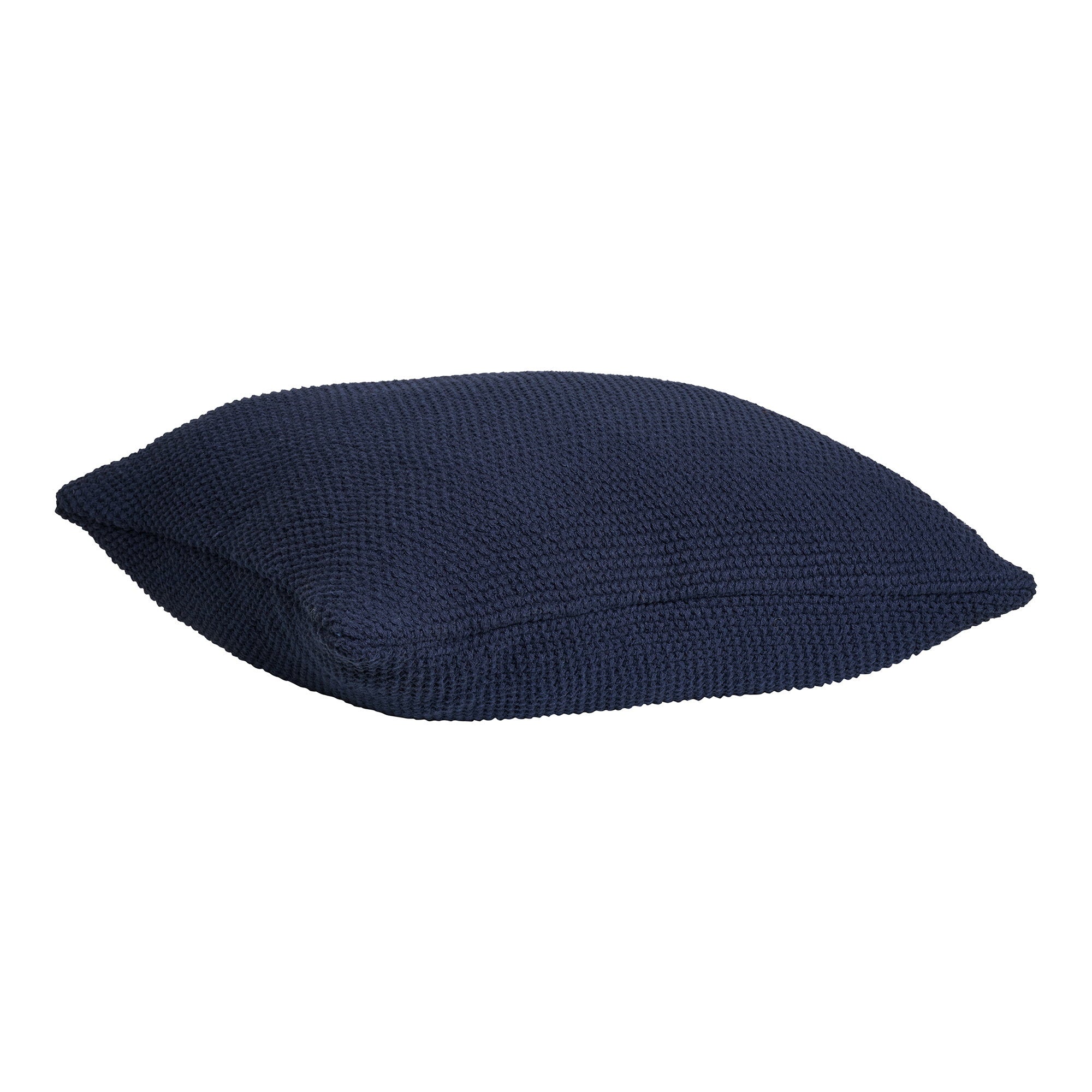 Santos Throw Pillow - Recycled cotton, dark blue 45x45 cm