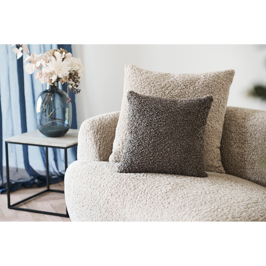 Tavira Decorative Cushion - Bouclé, dark grey 45x45 cm