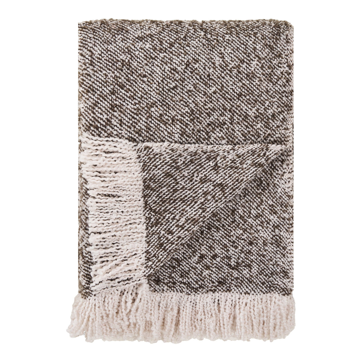 Beige/brown throw Sira - 130x180 cm