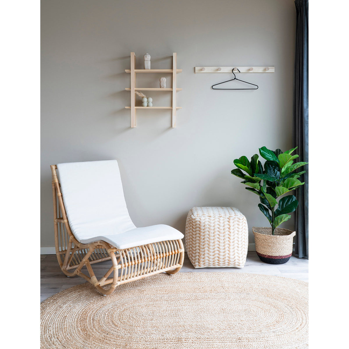 Bombay braided jute rug - 140x200 cm