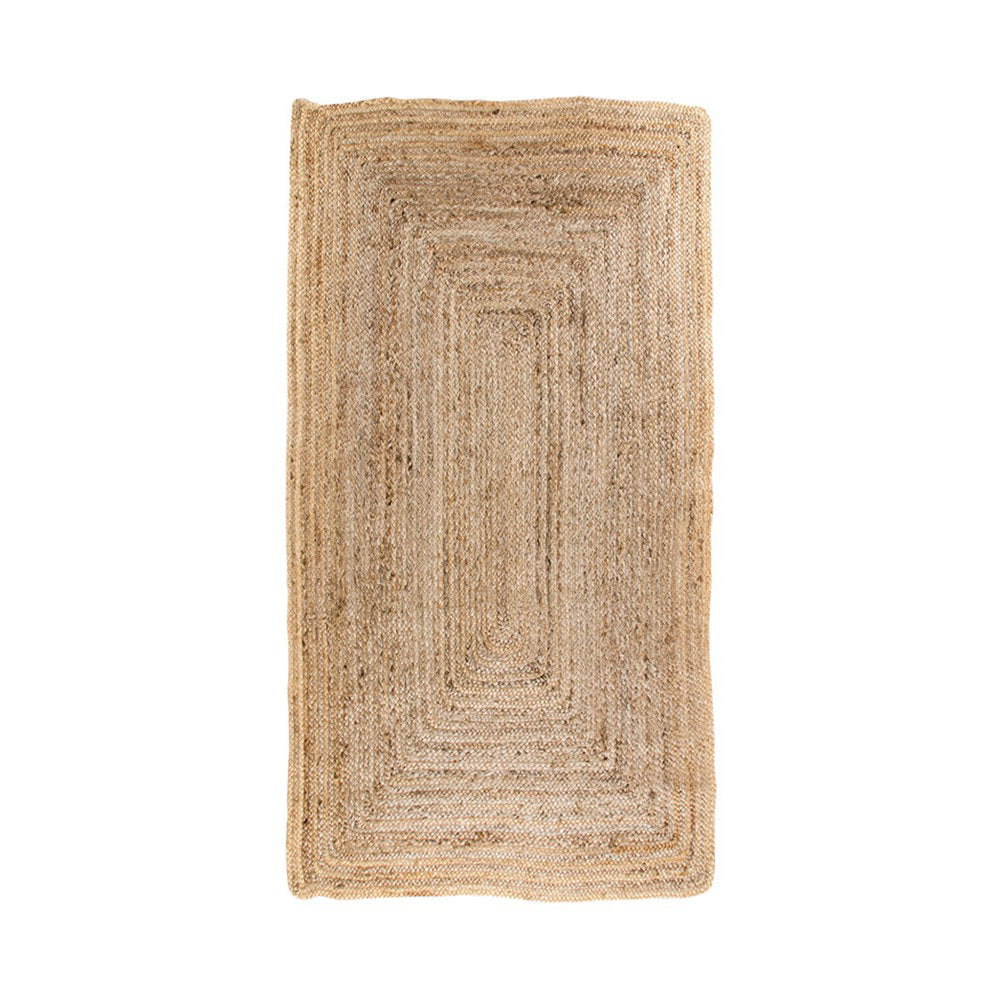 Bombay Rug - Rug, braided jute, natural, 65x135 cm