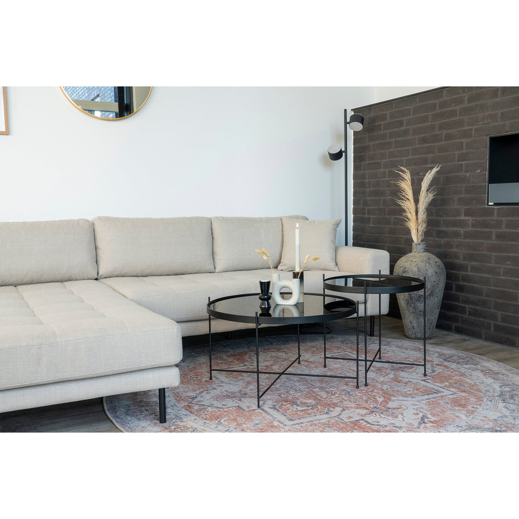 Havana Vloerkleed - Oranje/blauw Ø200 cm