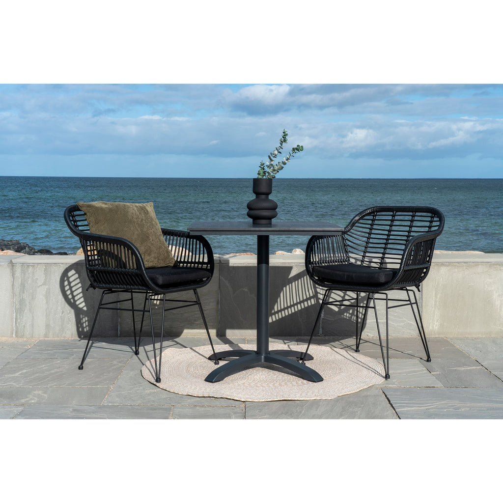 Menorca Vloerkleed - 100% gerecycled kunststof, zandkleurig Ø120 cm