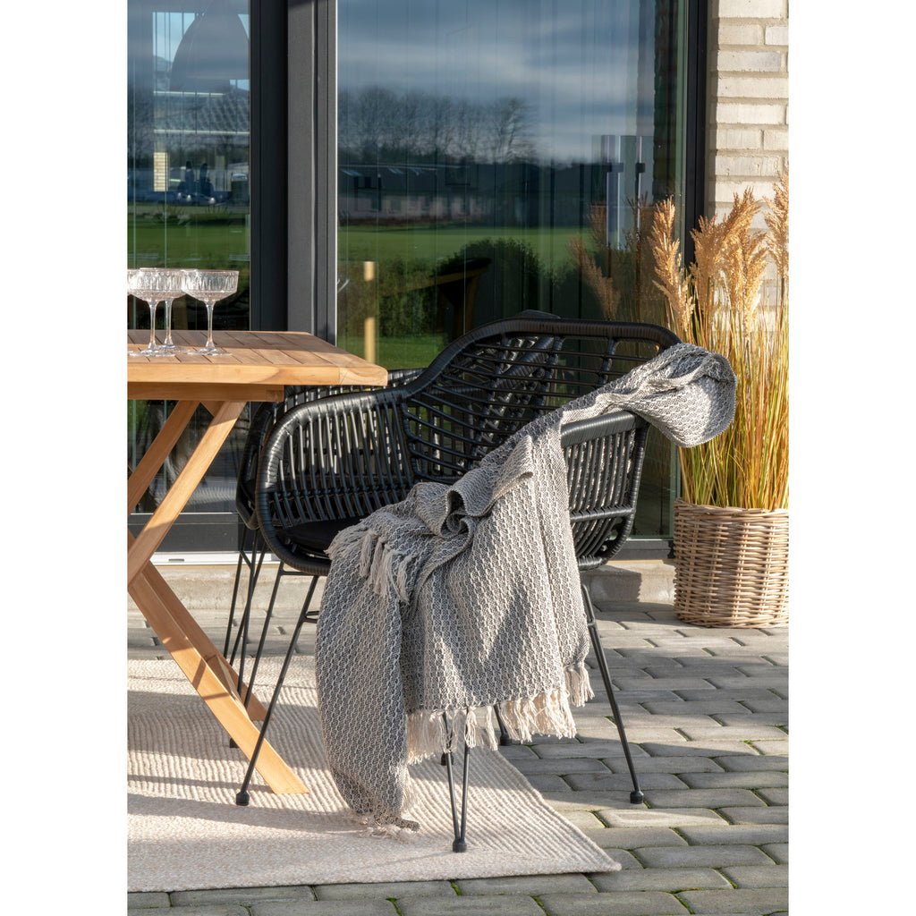 Menorca Rug - 100% recycled plastic, sand-colored 140x200 cm