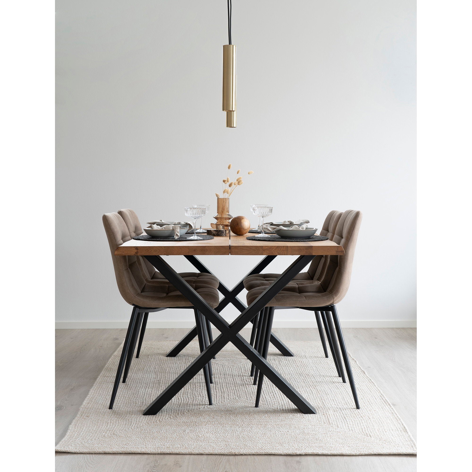 Menorca Rug - 100% recycled plastic, sand-colored 140x200 cm