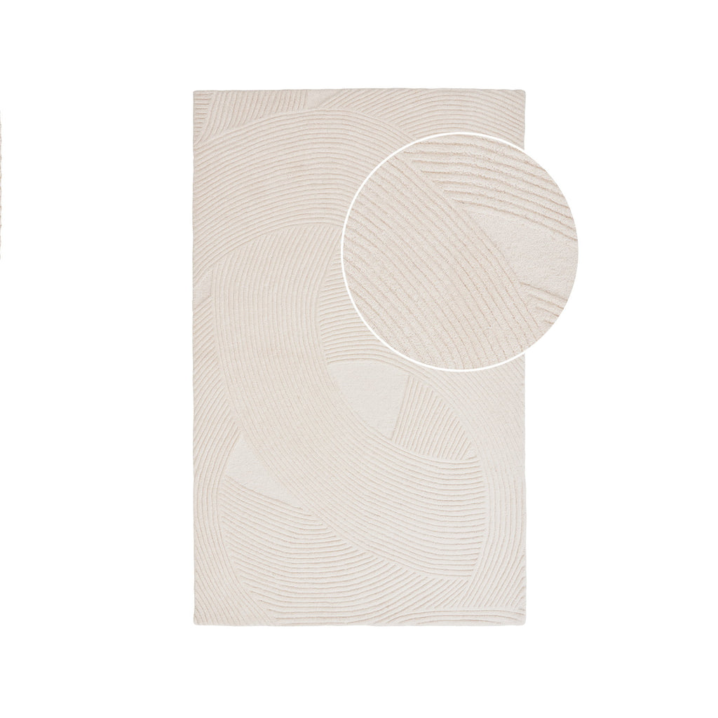 Pune Vloerkleed - Handgetuft, ivoor 160x230 cm